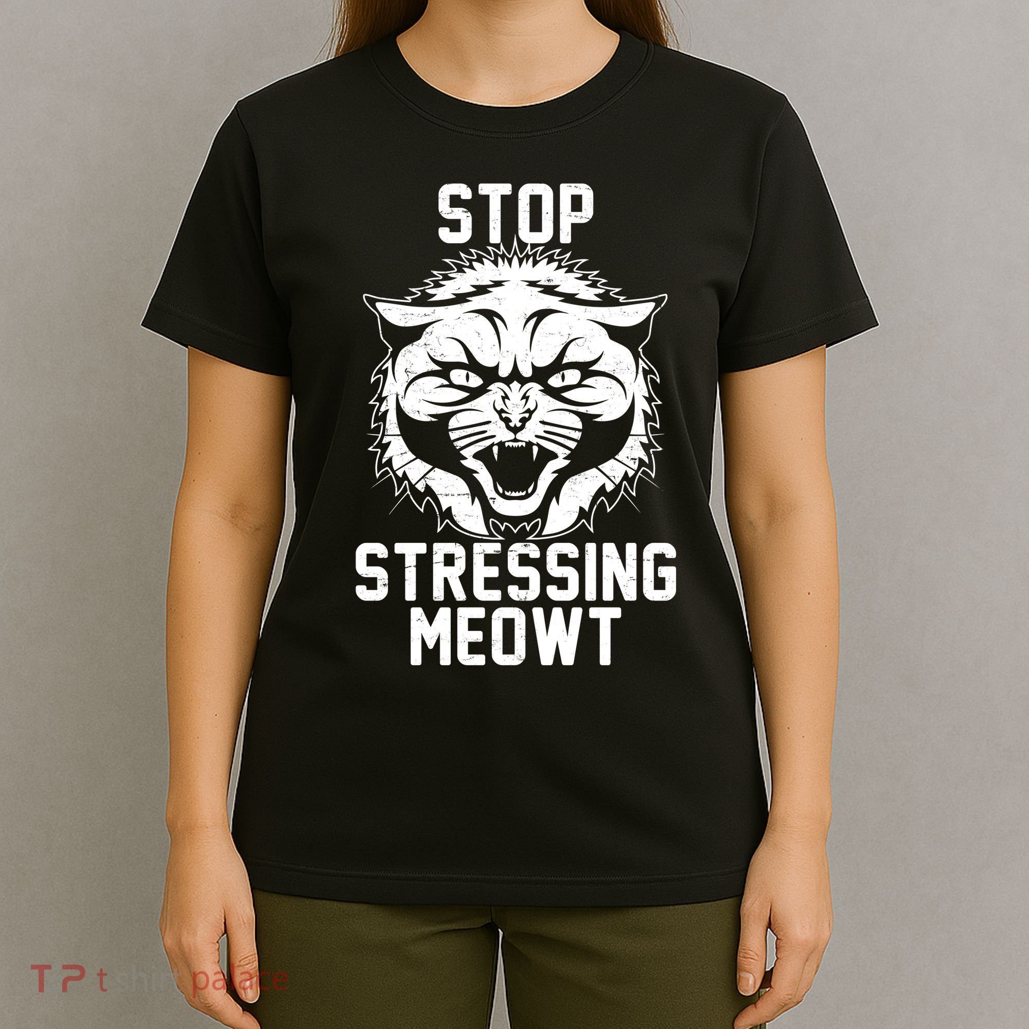 Stop Stressing Meowt Angry Cat T-Shirt