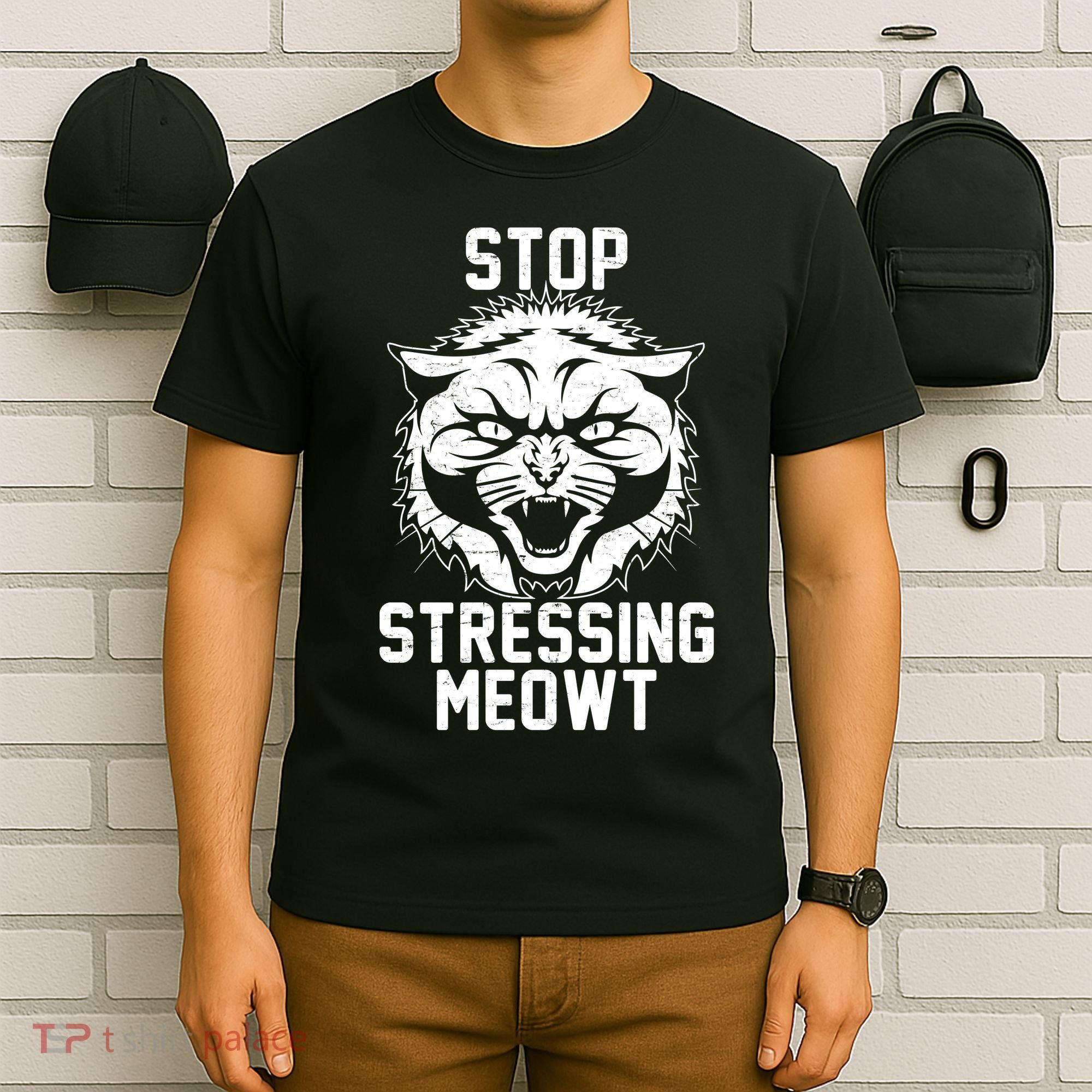 Stop Stressing Meowt Angry Cat T-Shirt