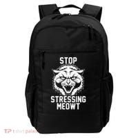 Stop Stressing Meowt Angry Cat Backpack thumb 0