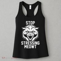 Stop Stressing Meowt Angry Cat Women's Tank Top thumb 3
