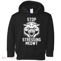 Stop Stressing Meowt Angry Cat Toddler Hoodie thumb 0