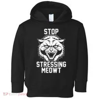 Stop Stressing Meowt Angry Cat Toddler Hoodie thumb 0