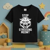 Stop Stressing Meowt Angry Cat Toddler T-Shirt thumb 3