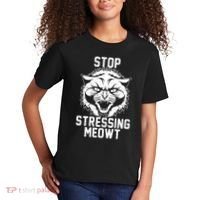 Stop Stressing Meowt Angry Cat Kids T-Shirt thumb 2