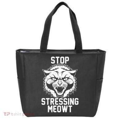 Stop Stressing Meowt Angry Cat Tote Bag
