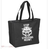Stop Stressing Meowt Angry Cat Tote Bag thumb 2