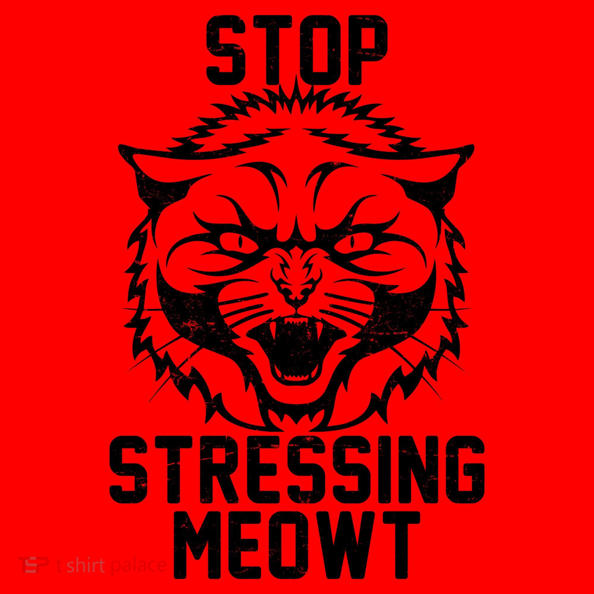 Stop Stressing Meowt Angry Cat Santa Hat