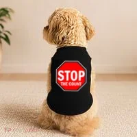 Stop The Count Doggie Tank thumb 2