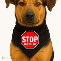 Stop The Count USA-Made Doggie Bandana thumb 1