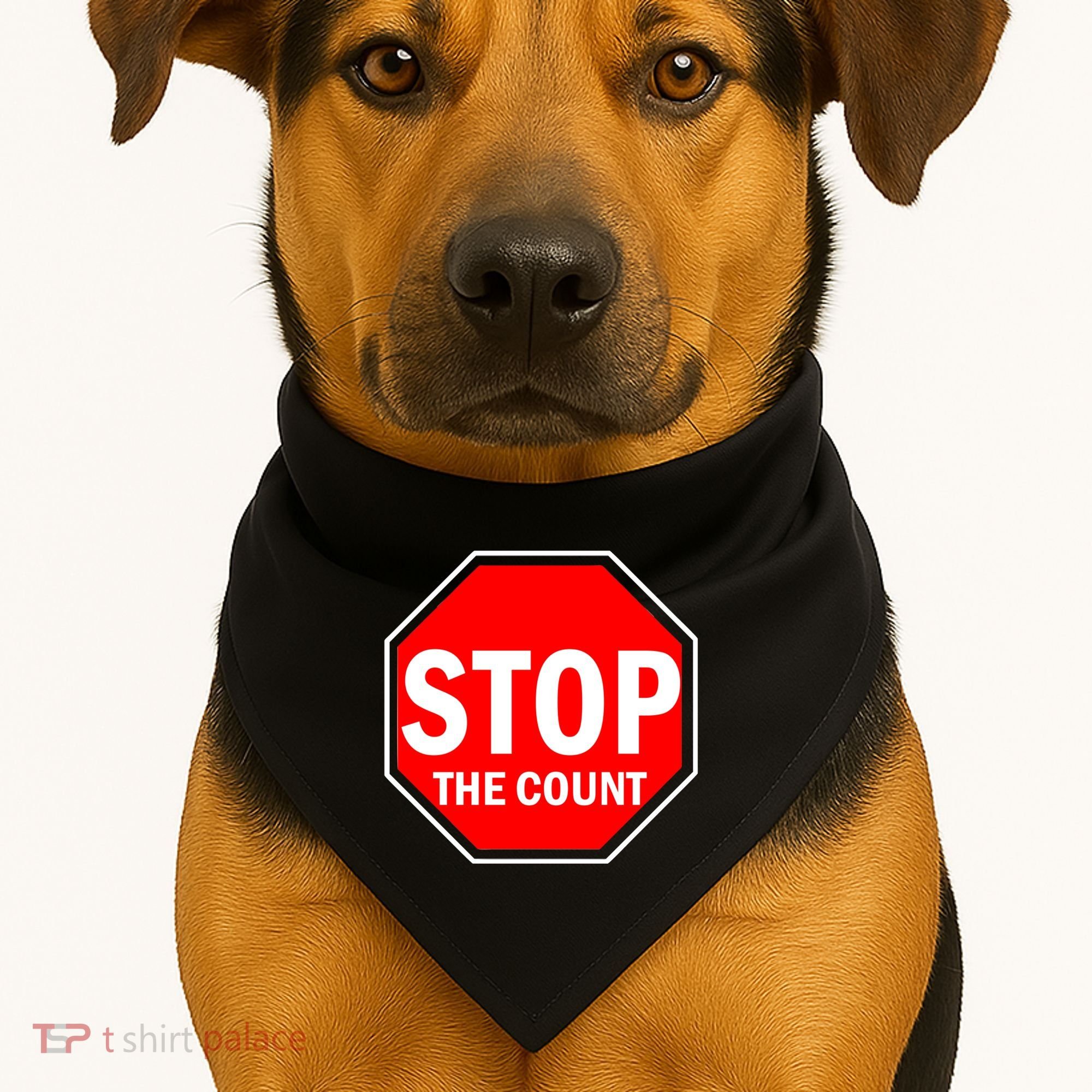 Stop The Count USA-Made Doggie Bandana