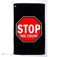 Stop The Count Golf Towel thumb 0