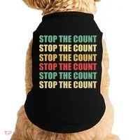 Stop The Count Word Mashup Doggie Tank thumb 0