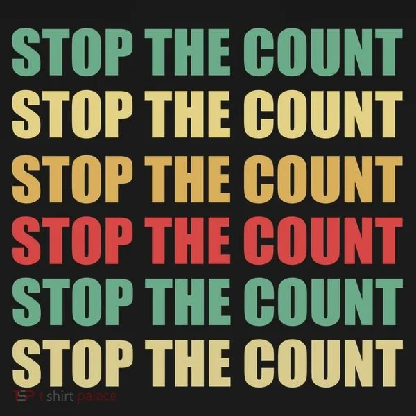 Stop The Count Word Mashup Doggie Tank