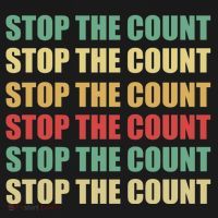 Stop The Count Word Mashup Apron thumb 3