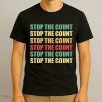 Stop The Count Word Mashup T-Shirt thumb 3