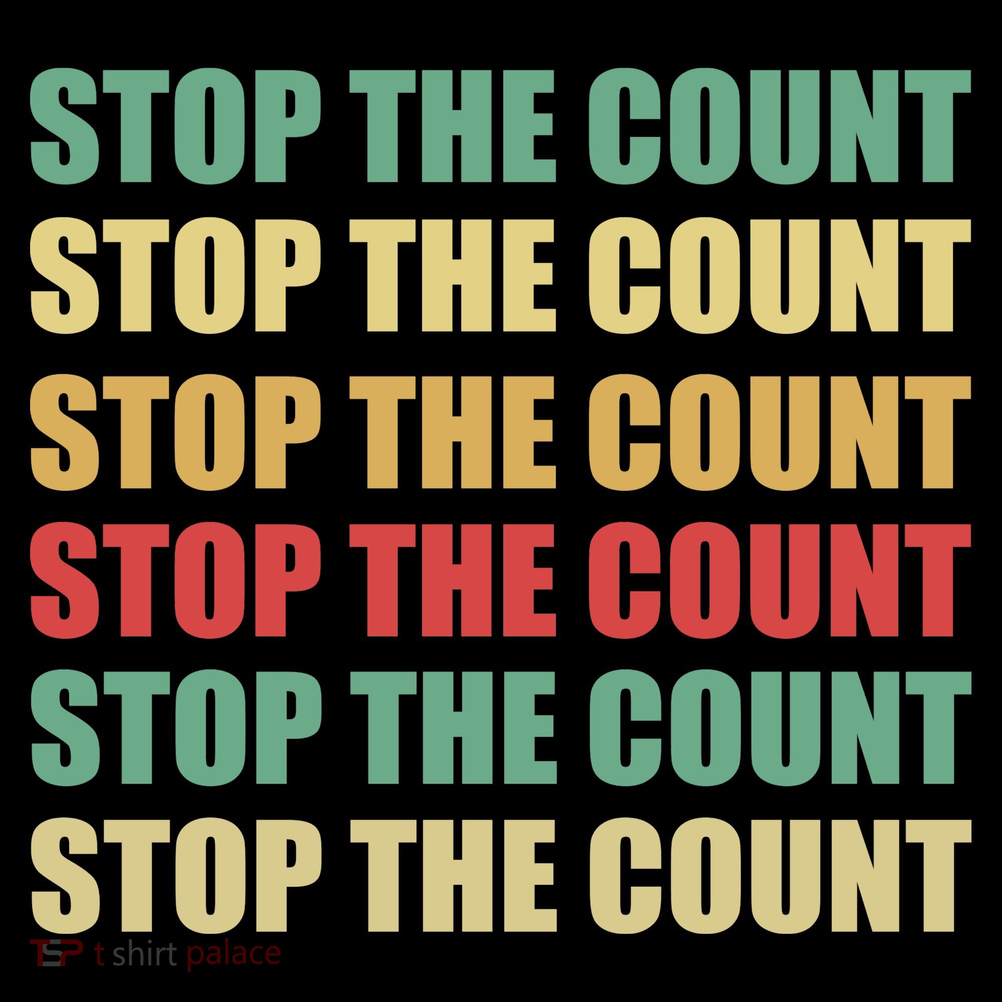 Stop The Count Word Mashup Coffee Mug