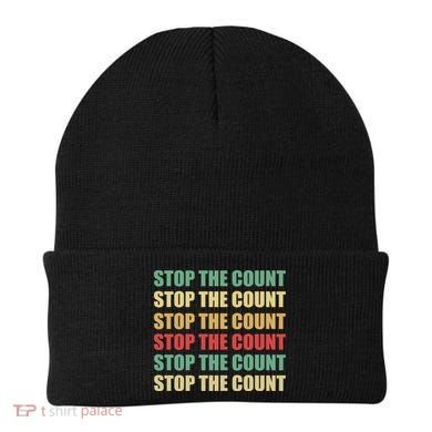 Stop The Count Word Mashup Beanie