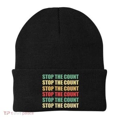 Stop The Count Word Mashup Beanie
