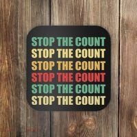 Stop The Count Word Mashup Coaster thumb 0