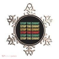 Stop The Count Word Mashup Ornament thumb 0