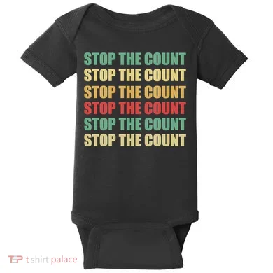 Stop The Count Word Mashup Baby Bodysuit