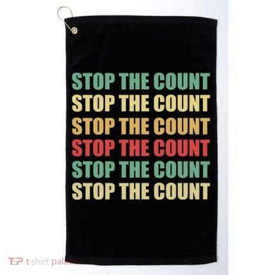 Stop The Count Word Mashup Golf Towel