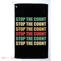 Stop The Count Word Mashup Golf Towel thumb 0