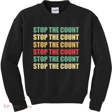Stop The Count Word Mashup Kids Sweatshirt