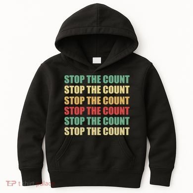 Stop The Count Word Mashup Kids Hoodie
