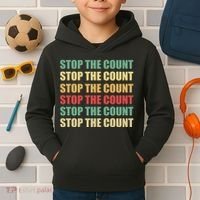 Stop The Count Word Mashup Kids Hoodie thumb 2