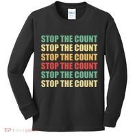 Stop The Count Word Mashup Kids Long Sleeve Shirt thumb 0