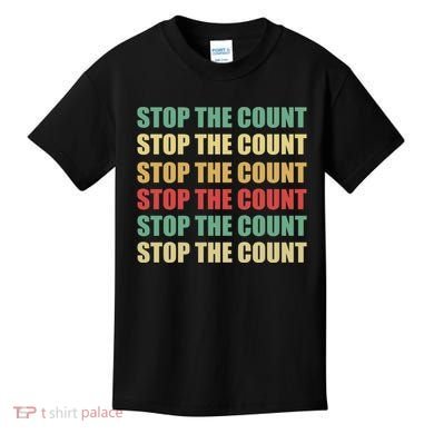 Stop The Count Word Mashup Kids T-Shirt