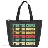 Stop The Count Word Mashup Tote Bag thumb 0