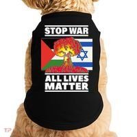 Stop War All Lives Matter Israel Palestine Doggie Tank thumb 0