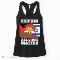 Stop War All Lives Matter Israel Palestine Women's Tank Top thumb 0