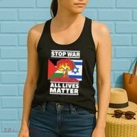 Stop War All Lives Matter Israel Palestine Women's Tank Top thumb 2
