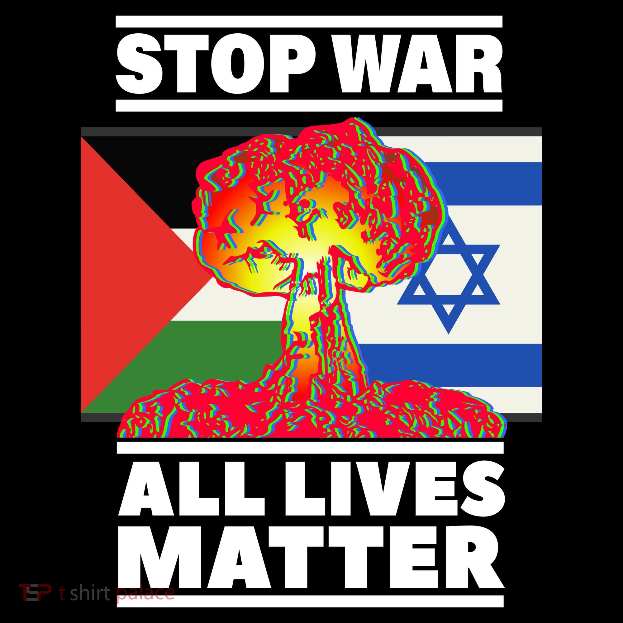 Stop War All Lives Matter Israel Palestine Women's Tank Top