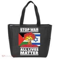 Stop War All Lives Matter Israel Palestine Tote Bag thumb 0