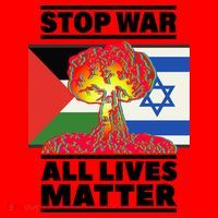 Stop War All Lives Matter Israel Palestine Santa Hat thumb 1