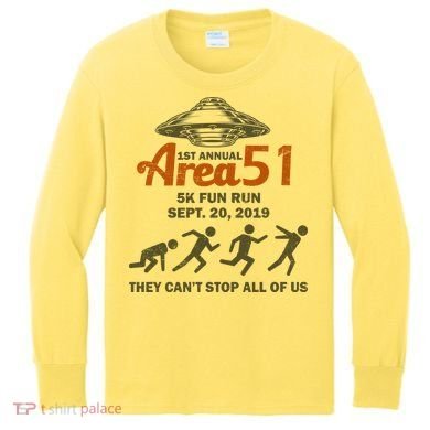 Storm Area 51 5K Fun Run Kids Long Sleeve Shirt