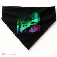 Storm Area 51 Alien Dinosaur UFO USA-Made Doggie Bandana thumb 0