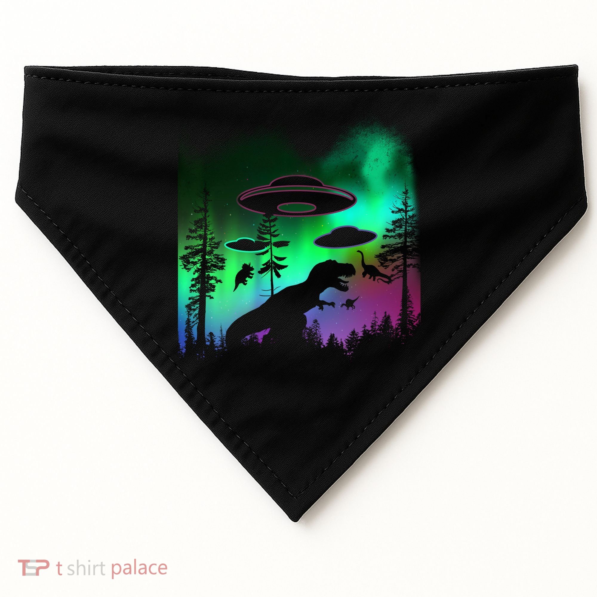 Storm Area 51 Alien Dinosaur UFO USA-Made Doggie Bandana