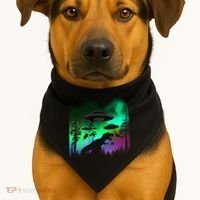 Storm Area 51 Alien Dinosaur UFO USA-Made Doggie Bandana thumb 1