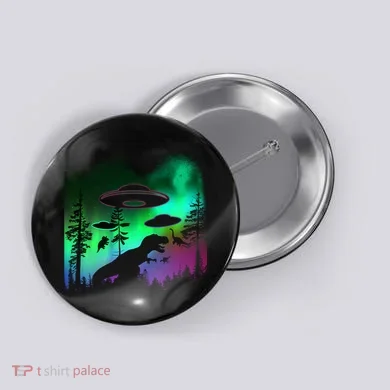 Storm Area 51 Alien Dinosaur UFO Button
