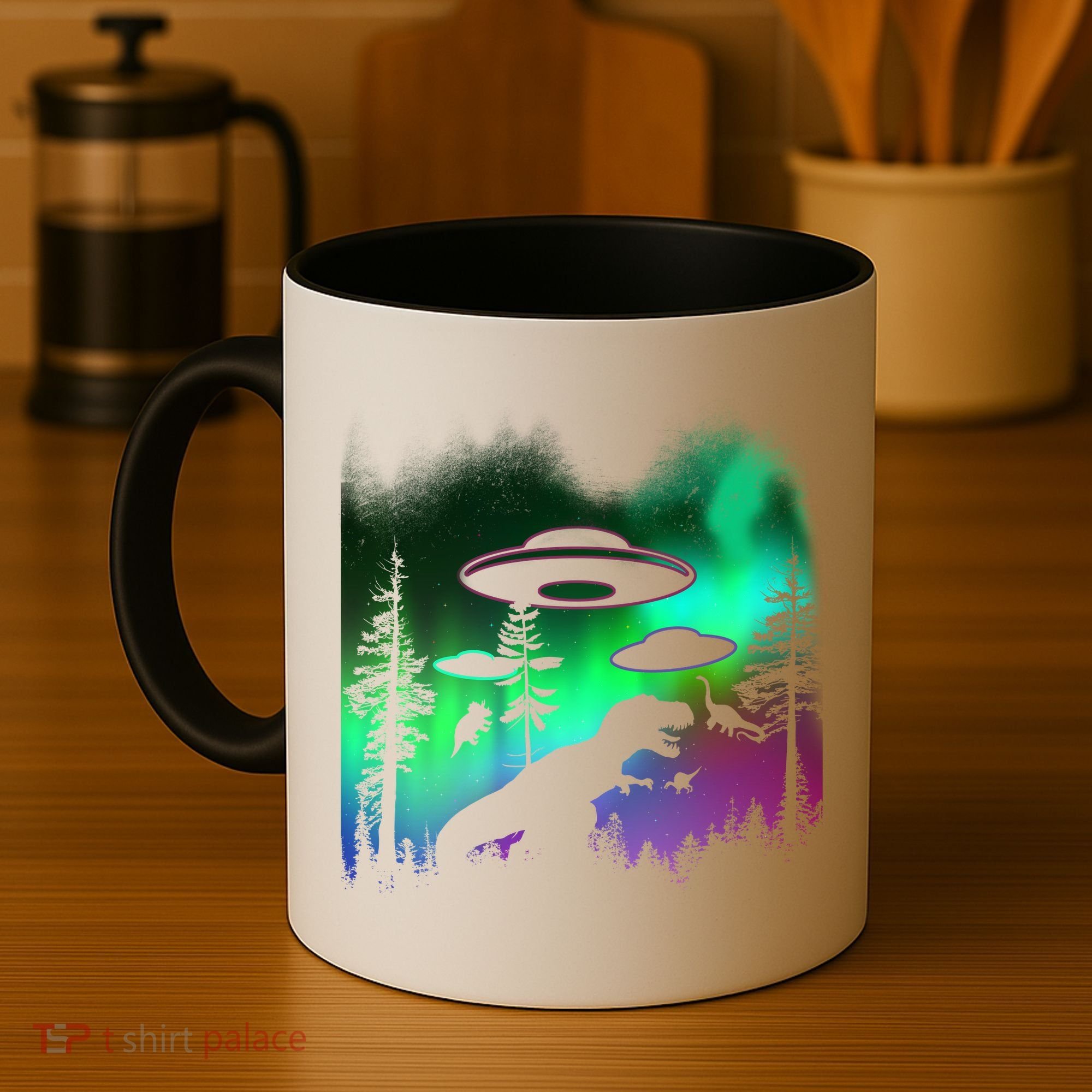 Storm Area 51 Alien Dinosaur UFO Coffee Mug