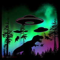 Storm Area 51 Alien Dinosaur UFO Ornament thumb 1