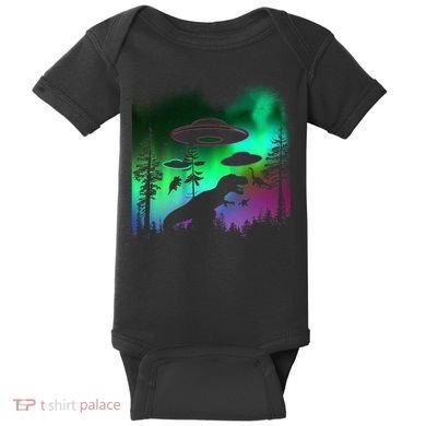 Storm Area 51 Alien Dinosaur UFO Baby Bodysuit