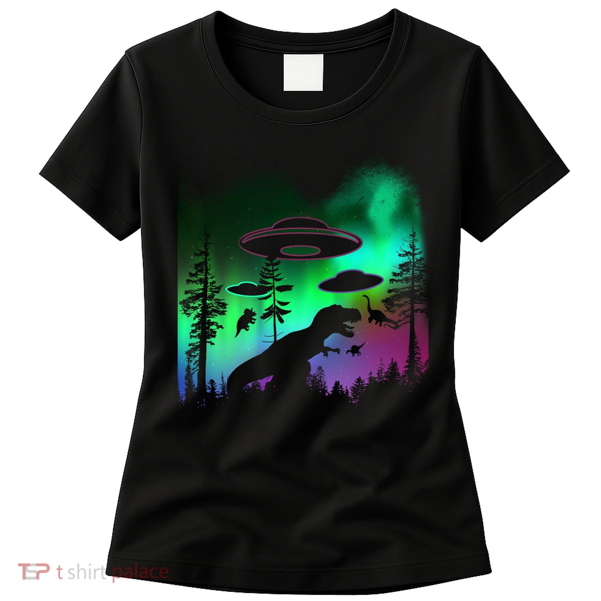 Storm Area 51 Alien Dinosaur UFO Women's T-Shirt