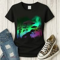 Storm Area 51 Alien Dinosaur UFO Women's T-Shirt thumb 3