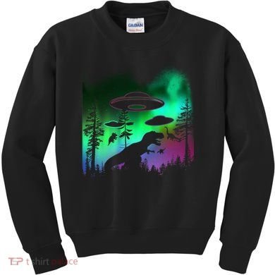 Storm Area 51 Alien Dinosaur UFO Kids Sweatshirt